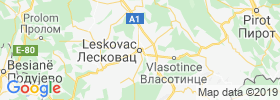 Leskovac map